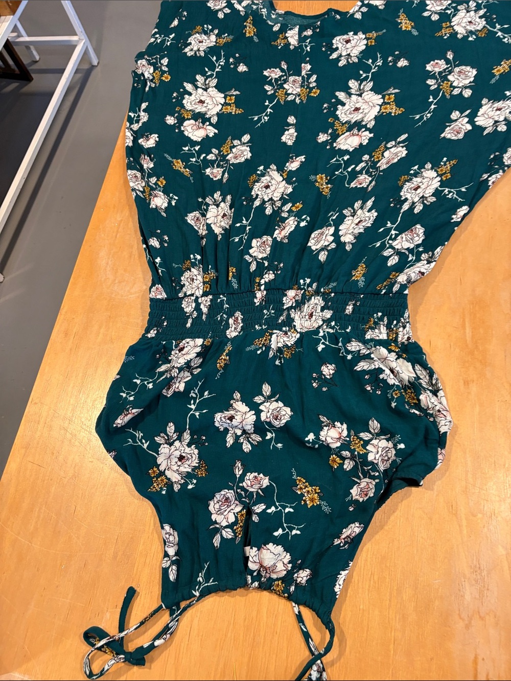 Maurices ~ Turquoise Green Teal Floral Women's Dress Sleeveless